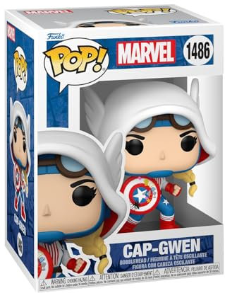 Funko Pop! Marvel: SGGV - Captain Capt. America Gwen Gwen - Marvel Comics- Vinyl-Sammelfigur - Geschenkidee - Offizielle Handelswaren - Spielzeug Für Kinder und Erwachsene - Comic Books Fans