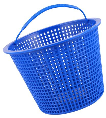 POPETPOP Panier Filtrant en Plastique pour Piscine Plat Bleu Accessoire De Filtration Piscine Récupération De Débris Feuilles Et Cheveux Compatible Système De Filtration
