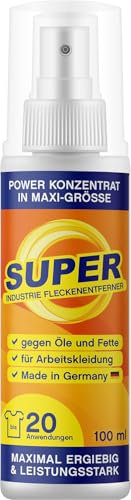 ACE Super Industrie Fleckenentferner - Konzentrat gegen Öl und Fett - Fleckentferner für Kleidung - 0,1 Liter (20 Anwendungen)
