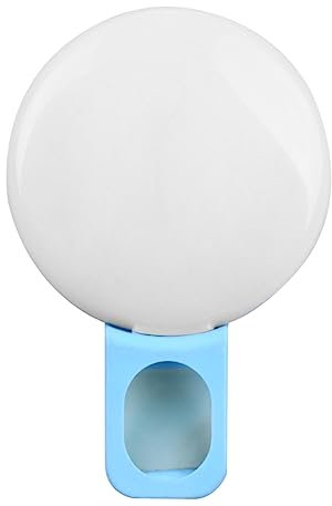 jojofuny Led Selfie Light Phone Clip Mini Fill Light USB Rechargeable Supplementary Lamp for Mobile Phones Video Makeup Photography Blue