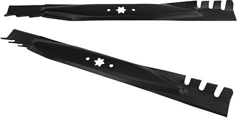Viefow 942-04244A Lot de 2 lames mulching pour tondeuse MTD Cub Cadet Troy-Bilt 117,8 cm Remplace 742-04290 942-04290 742-04290-X 942-04290-X 942-042-04244 244 5 61544B