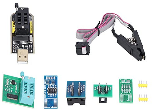 SOP8 SOIC8 -Testclip und CH341A USB -Programmierer Flash, SOIC8 SOP8 Flash -Chip -IC -Testclips -Socket -Adpters mit SOIC -SOP -Pin -Format für 242593 Chips -Programme