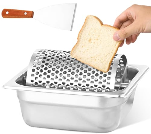 Burro in acciaio inox, distributore di burro a lunga durata, con ruota rimovibile, antiruggine e igienico, per panini, toast, hamburger, ideale per casa, ristorante, barbecue