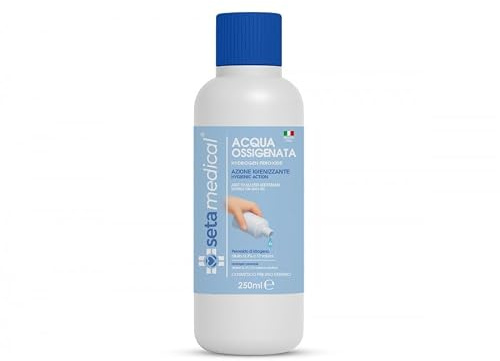Setablu Acqua Ossigenata, Perossido di Idrogeno, Azione Igienizzante, 250 ml