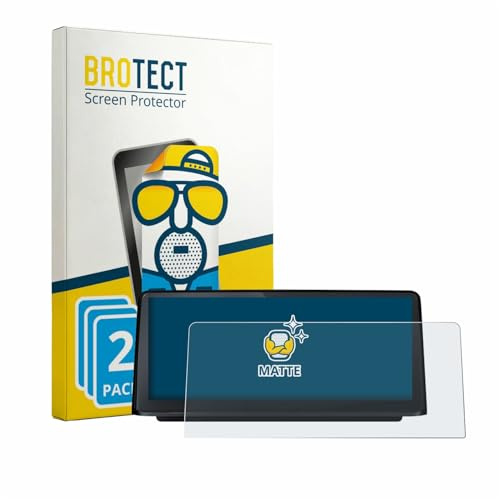 BROTECT Entspiegelungs-Schutzfolie für Ewaying BMW 3/4 Android Headunit 10.25 (2 Stück) Displayschutz-Folie, Anti-Reflex, Anti-Fingerprint