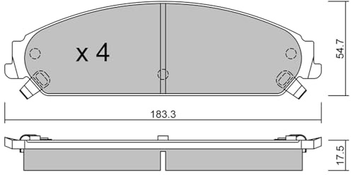metelligroup 22-0717-0 - Made in Italy - Bremsbeläge