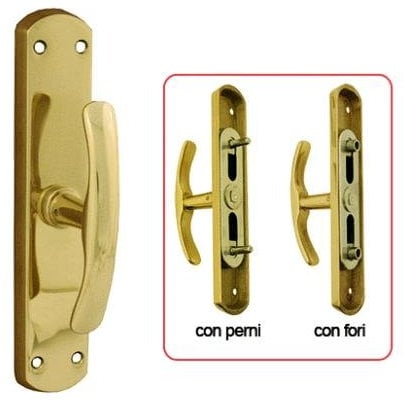 Cremonese 'Licia' Con Perni Cf. 4 Pz In Ottone, Finitura Lucida.