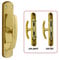 Cremonese 'Licia' Con Perni Cf. 4 Pz In Ottone, Finitura Lucida.