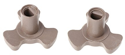 Xuniu Horno microondas Bandeja giratoria Guía de Rodillos Soporte Acoplador Bandeja Eje 2 Piezas 17 mm