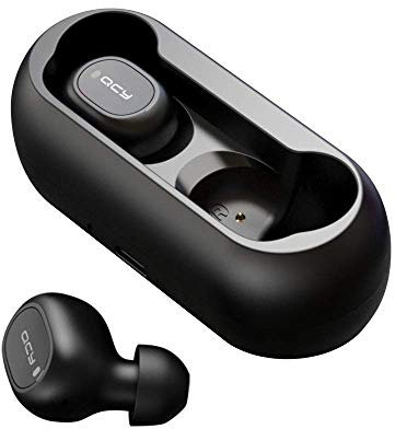 Auriculares Bluetooth, HOMSCAM inalámbricos Bluetooth 5.0 Sonido Estéreo Mini Twins In-Ear Carga Rapida Resistente al Agua con Caja de Carga