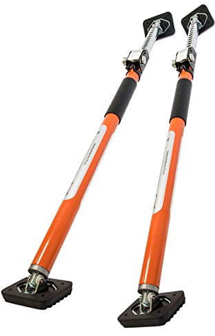 SCHMIDT security tools 2x Türspanner Zargen-Zwinge Zargenspanner Türspreize Tür-Einbau Teleskop-Spanner stufenlos verstellbar 65-115 cm