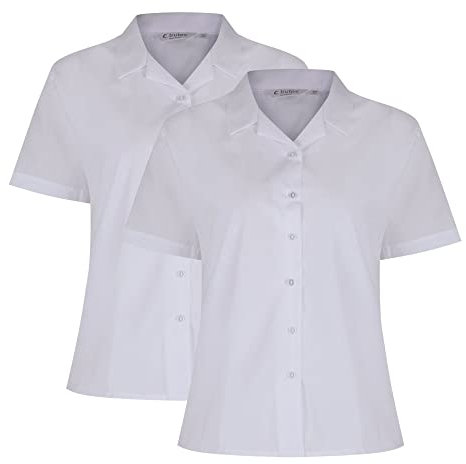 Trutex Girl's RSB School Top, White (White White), 7-8 Years (Manufacturer Size: 26)