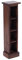 DESIGN DELIGHTS RUSTIKALES Holz CD Regal CD Tower | Mahagoni Massivholz, 76x15,5x16cm (HxBxT) | Holzregal mit 4 Fächern, CD Aufbewahrung | Farbe: 02 Hellbraun
