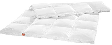 sleepling extra warme Daunendecke 135x200 cm, Bettdecke, Winterdecke, 90% Daunen 10% Federn, Winter Bettdecke 135 x 200 cm, Made in EU, Öko-Tex, Downpass, Nomite