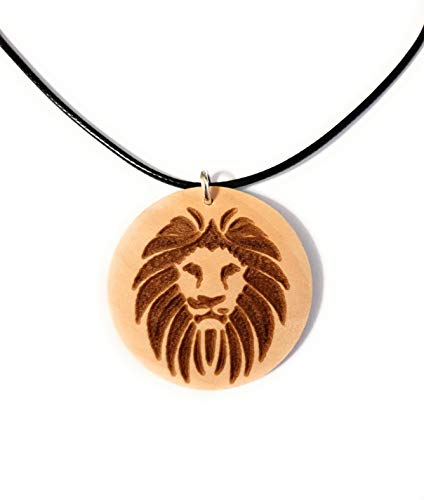 Dreamlife Wunderschöne Kraftier Löwe Kette aus Holz, Holz Geschenke