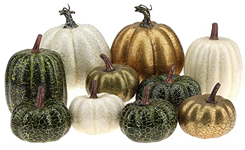Kepfire 10 Pcs Künstlich Gefälscht Kürbisse Schaum Simulation Der Herbst Ernte Farmhouse Küche Halloween Dekorativ - Zufällige Farbe