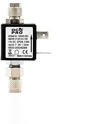 OCOPRO CO2-Magnetventil/Nachtabschaltung 12V (mit Rückschlagventil) OHNE Kabel/Stecker (ohne Rückschlagventil)