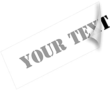 Aufkleber selbst gestalten Schriftzug Aufkleber Wunschtext Sticker selbst gestalten Autoaufkleber 10cm