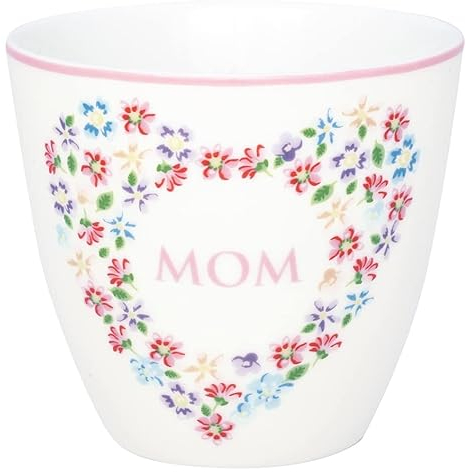 GreenGate [W] Latte cup Columbine mom white