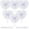 G2PLUS Heart Shaped Paper Fans - 24 Pack Folding Heart Fans for Wedding - White Paper Fans Folding - Handheld Wedding Decorations Fans for Summer Wedding DIY Favours