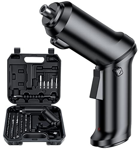 ANBEISTEE Tournevis Electrique, kit de Tournevis sans fil Rechargeable avec 106 Embouts, Poignée Pivotante, Lumière LED, Mallette de Transport, Adapté au Bricolage, kit D'outils de Réparation