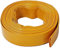 Tubo piatto per scarico dell'acqua, 20 m x 32 mm, PVC rinforzato con poliestere per pompe sommerse e drenaggio, giallo