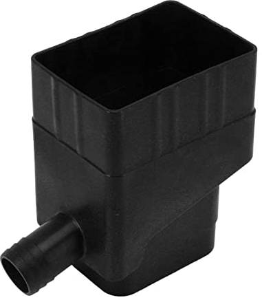 Sistema Recogida de Agua de Lluvia, Desviador Agua de Lluvia Resistente A Los Rayos UV para Jardín Exterior, Conector Desviador de Agua de Tejado con Tubo Agua para Barril Lluvia (Negro)