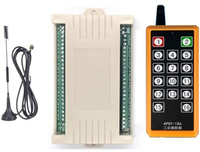 16 kanäle-Funkfernbedienungsschalter DC 12V D24V Relaisempfangsmodul Lampen Motorsteuerung Fernsteuerung Schaltersystem funkschalter mit Industrielle Fernbedienung Schalter (DC24V)