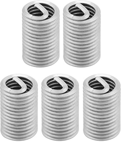 Edelstahl Gewindeeinsätze M6 x 1,Edelstahl Drahtgewinde Reparatur Einsatz Sortiment, Drahtgewindeeinsätze, M6 Einsätze Set, Gewinde Reparatur Set Schraube Reparatur Hülsen Laufdraht Gewinde