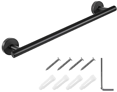 Portasciugamani da Parete in Acciaio Inossidabile 304 Finitura Spazzolata Piccolo Portasciugamani per Bagno e Cucina 40cm (Nero)