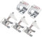 Guador Pied de Biche avec Guide Réglable Pied de Biche Biais Réglable de 5 à 20mm Pied Presseur Surjeteuse Générique Pied de Biche Machine à Coudre kit Pieds-de-Biche Multifonctionnel 5pcs (Échelle)