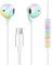 Coolden USB C Kopfhörer für Samsung Galaxy S23 S22 S21 FE S20 A53 A54 In-Ear Kopfhörer mit Kabel Ohrhörer USB Typ C Kopfhörer mit Mikrofon Kompatibel mit iPad, Huawei, Google Pixel, One Plus Bunte