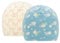 FORUHOO Baby Mädchen Beanie Mütze + Schlauchschal 2er Set, Wintermütze für Jungen Mädchen Baumwolle(Zweilagige Set: Daisy/Kirschblüte,49-53)