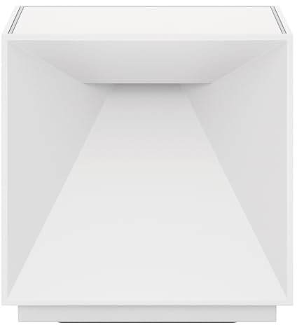 SIGOR Nutalis - Dimmbare würfelförmige LED Akku-Tischlampe Indoor & Outdoor, IP54 spritzwassergeschützt, Höhe 10 cm, aufladbar mit easy-connect puk, 9 h Leuchtdauer, schneeweiß