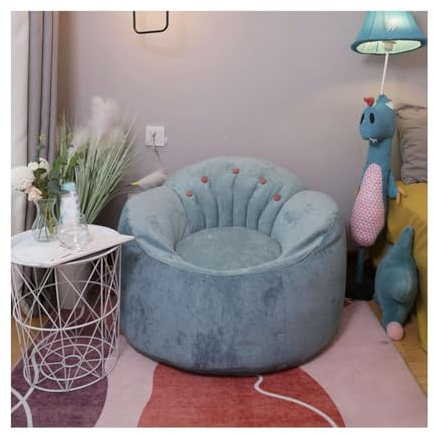 PEKJI Kleiner Sitzsack, faules Sofa mit Füllung, Schlafzimmer-Rückenlehne, Sessel, Freizeit-Lounge-Stuhl, Boden, weicher Tatami-Hocker