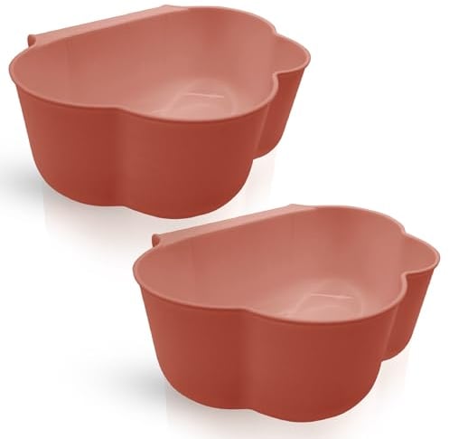 EasySort Wickeltisch Organizer [2er Set] - Behälter zum Einhängen - Sehr stabil aus widerstandsfähigem Polypropylen - Perfekt als Wickeltisch Organizer, Abfallbehälter Küche etc. (Pink - Pink)