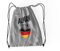 FremiBag Deutschland Rucksack ALMAN | Fan Rucksack | Deutschland Rucksack | Fussball EM | Fan Beutel | Deutschland Fahne