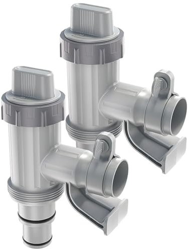 Grendly Adaptador de Manguera de Piscina, Piezas de Repuesto para Piscina, Soporte de Manguera de Piscina y Válvula de Émbolo para Piscina Elevada
