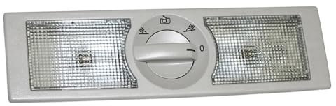 Grau-beige Leseleuchte 6Q0947291A 6Q0 947 291 A, passend for VW Polo Jetta Vento Touran Seat Leon Altea Ersatzteil(Color:Grey)