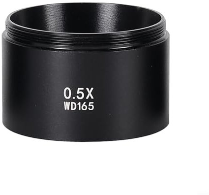 Auxiliary Objects Lens, Powerful Performance, Barlow Glass Lens for Microscope Camera (0.5X)