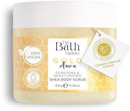 The Bath Factory,Gold Aura Shea Scrub,300 gramm