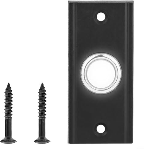 Illuminated Door Bell Push, Wired Illuminated Bell Push, LED Lighted Doorbell Push Button Replacement, For Home Garden