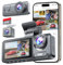 4K Dashcam Voiture Avant Arrière, Camera Voiture avec Carte SD 32G, Grand Angle 170° Dashcam avec G-Capteur, Vision Nocturne, Mode Stationnement 24H, Enregistrement en Boucle