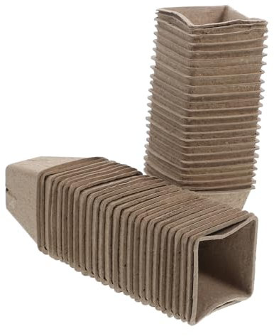 Toyvian 50stücke Teiliges DIY-blumentopf Pappmaché Quadratische Anzuchttöpfe Für Junge Mädchen Kleine Zum Pflanzen Für Gartenaktivitäten