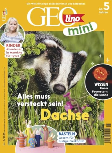 GEOlino mini 5/2025 Alles muss versteckt sein! (Dachse)