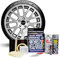 E-TECH Alloy Wheel Repair Kit - wheel rim refurbishment to professionally restore and refurbish car alloy wheel rim damage, scuffs & scrapes (Metallic Silver)