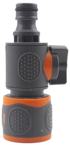 Yaztauho 2 Pièces Coupleur De Connexion avec Vanne D'arrêt, Connecteurs Et Raccords De Tuyau d'eau, Raccords De Tuyau D'arrosage pour Arrosage, Irrigation Et Nettoyage