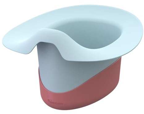 Kindsgut Bande Antidérapante Silicone pour Pot Enfant, vieux rose | Accessoire pour pot bébé en silicone alimentaire, améliore la stabilité sur sol lisse, installation sans outil et lavable
