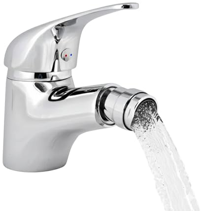 Yasta Rubinetto Bidet Bagno Miscelatore Argento Silver con Testa Mobile Orientabile a 360 Gradi Snodabile per Lavabo Lavandino, Design a Leva Monocomando per Risparmio e Kit Flessibili Universali