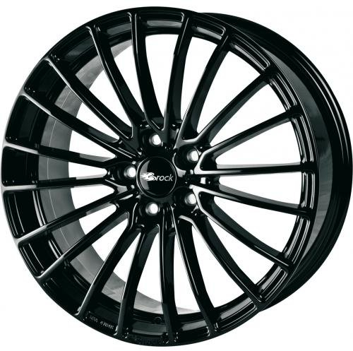 Brock B24 schwarz lackiert 7,5x17 ET38 5.00x100.00 Hub Hole 63.40 mm - Alu felgen